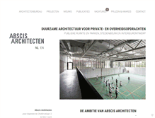 Tablet Screenshot of abscis-architecten.be